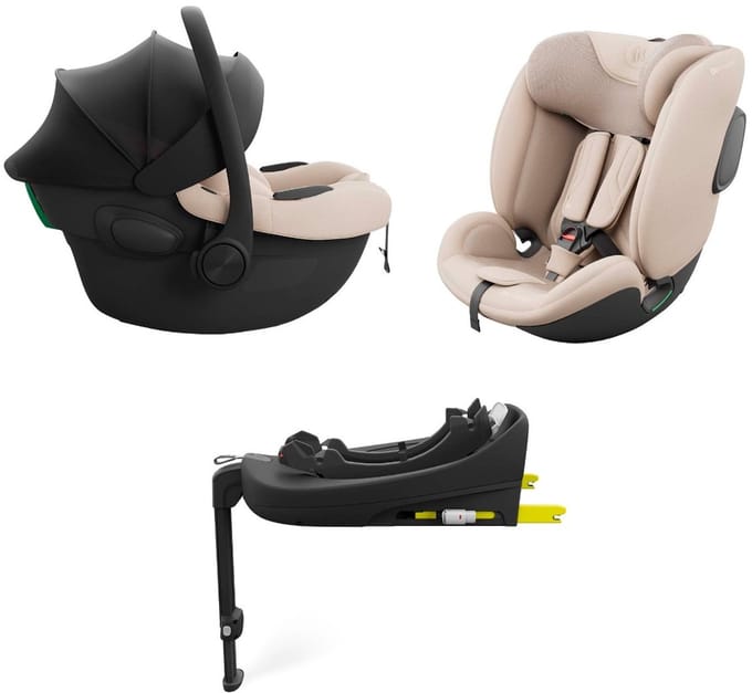 Kinderkraft ENDURA SAFE - Autostoel set - 3-in-1 - i-Size ISOFIX - Beige