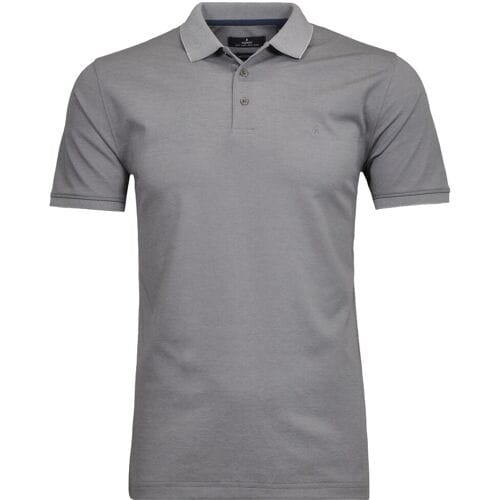 Ragman Uni Polo Light Cotton Mix Grijsbeige / male