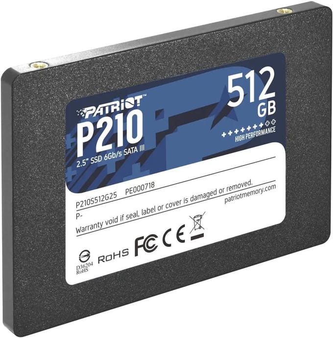 Patriot P210 - SSD - 512GB - SATA III - 2,5 inch