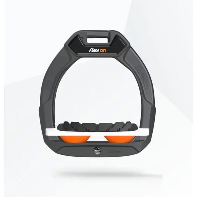 Veiligheidsequestrestrapschoenen Ingelijnd Grip Antraciet/Wit/Oranje kind Flex-On Safe-On