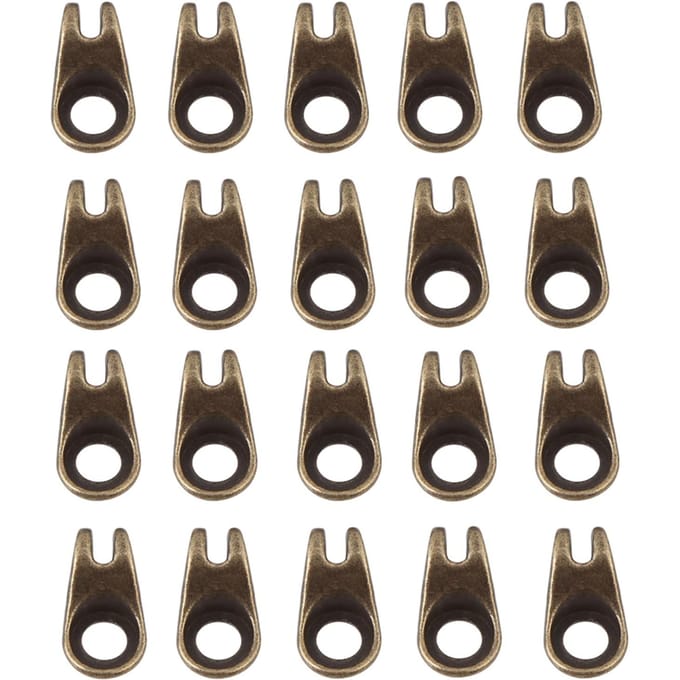 20x Veterhaken Veterbeslag Gespen Met Klinknagels voor Reparatie Kamp Wandelen Klimaccessoires Brown black