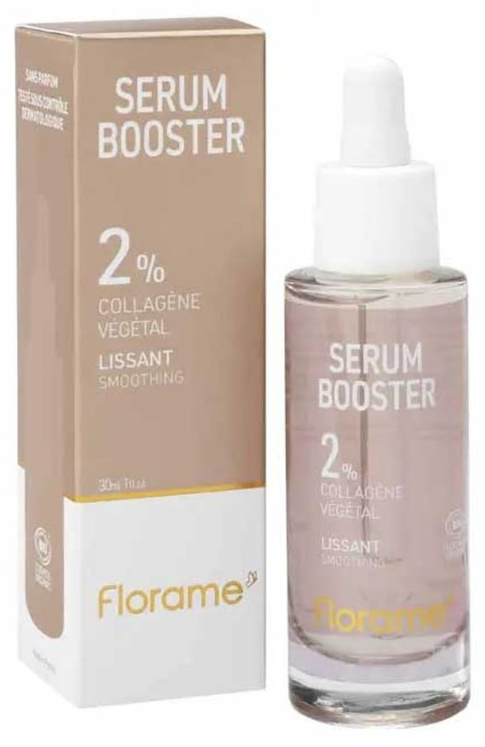 Florame Gladstrijkend Booster Serum 2% Biologisch Plantaardig Collageen 30 ml