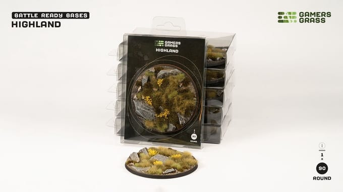 Highland Base Pre-Painted (1x 90mm Round)