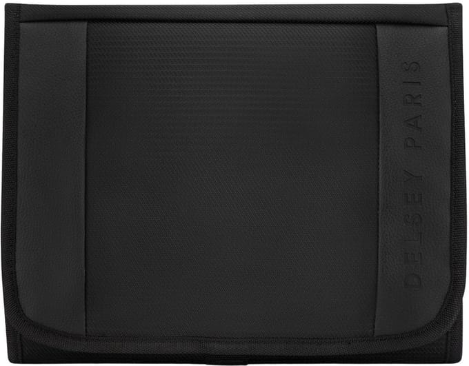 Delsey Montmartre 3 Toilettas – 22 cm – Gerecycled Polyester – Ophanghaak – 2 Compartimenten - Black