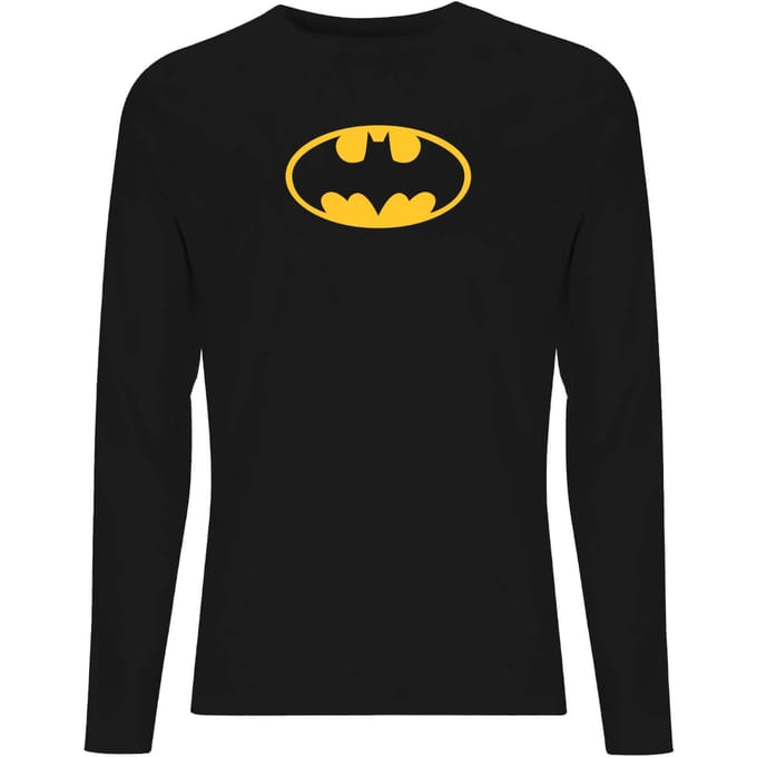 DC Justice League Core Batman Logo Unisex Long Sleeve T-Shirt - Black - L