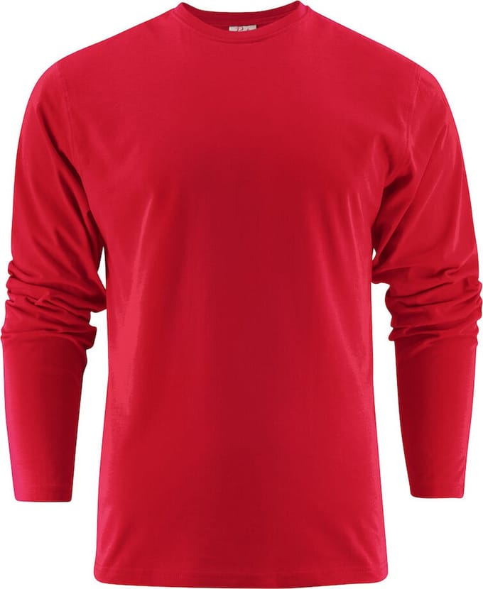 Printer HEAVY T-SHIRT L/S 2264016 - Rood - 5XL