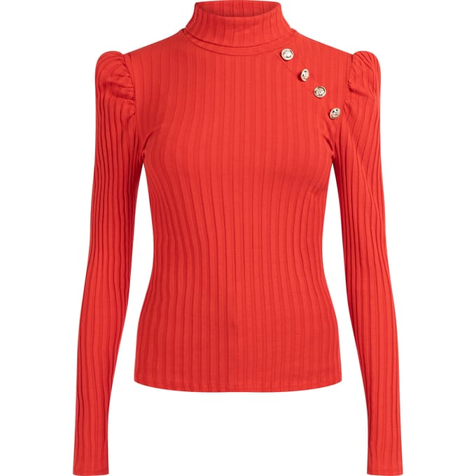 Mymo Trui met ribbels Dames rood