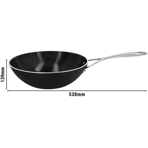DEMEYERE ALU PRO 5 - Wok met vlakke bodem - Ø 300mm - Aluminium