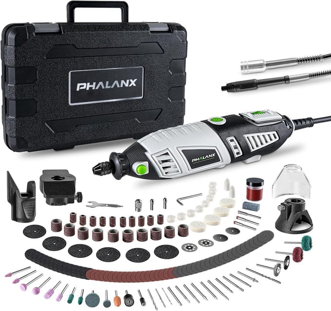 Krachtige Roterende Gereedschapsset met Flexibele As en 213 Accessoires - 180W Multitool
