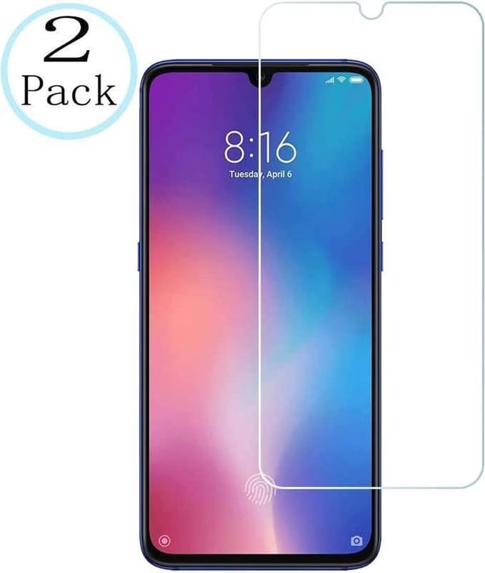 Screenprotector Geschikt voor: Xiaomi Mi 9 SE - 2 Stuks Tempered Glass Glazen Gehard Screen Protector 2.5D 9H (0.3mm)