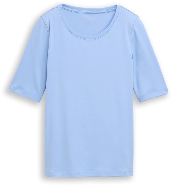 Tom Tailor - Basic T-shirt - Maat L - light fjord blue