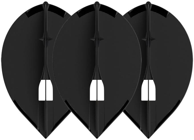 L-Style Champagne L2 Teardrop Black - Dart Flights