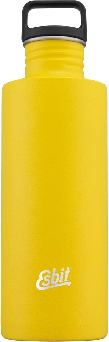 Esbit Sculptor Waterfles - 1 Liter - Geel - RVS Drinkfles - Lusdop