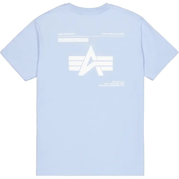 T-shirt met print op de rug Alpha Industries Label