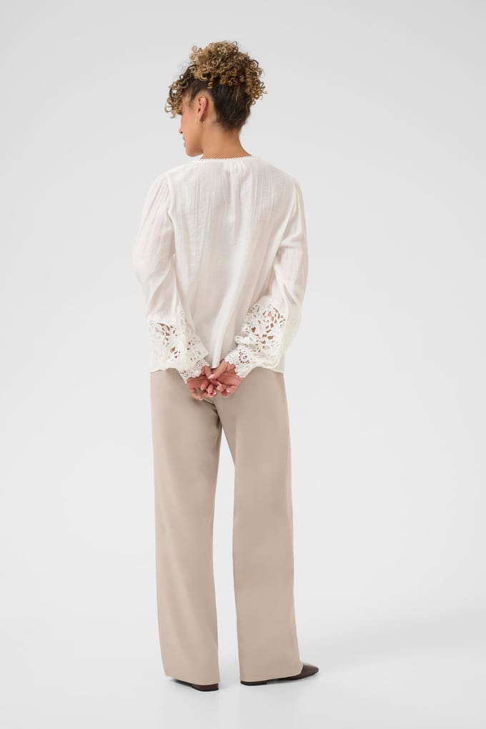 Blouse met lange mouwen CRTina Relaxed fit white