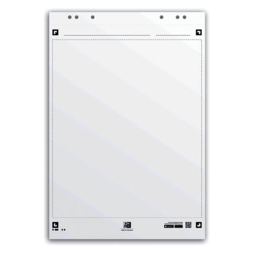 Oxford Smart Chart flipcharblok - 65 x 98 cm - pak met 20 vel - blanco - 1 stuk