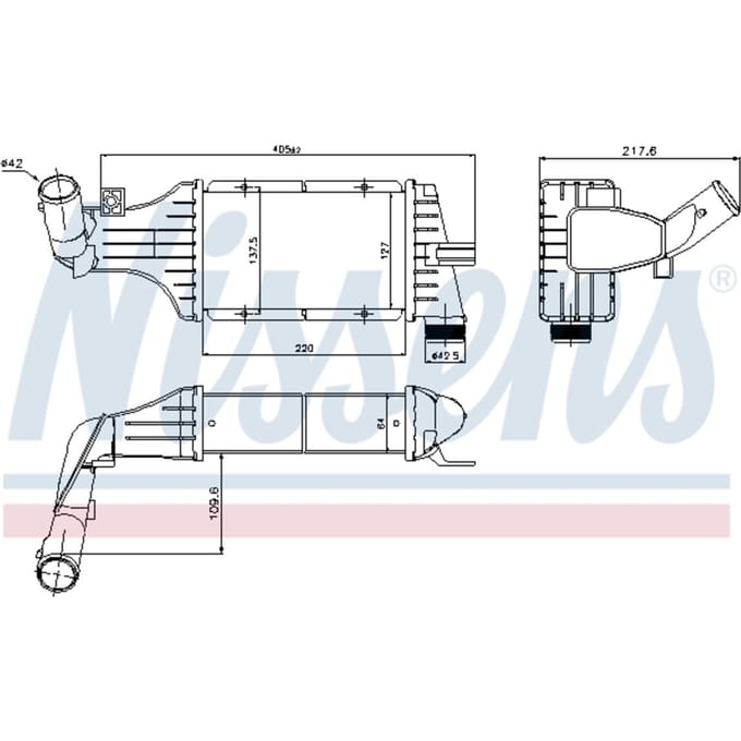 Intercooler NISSENS 96789