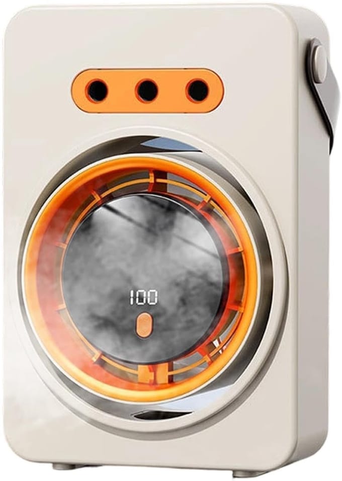 Draagbare Ventilator - Mini Koeler - Persoonlijke Koeling - Met Waterreservoir - 23.8 cm Hoog - Beige