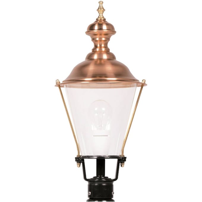 K.S. Verlichting Sokkellamp K4b met koper, zwart