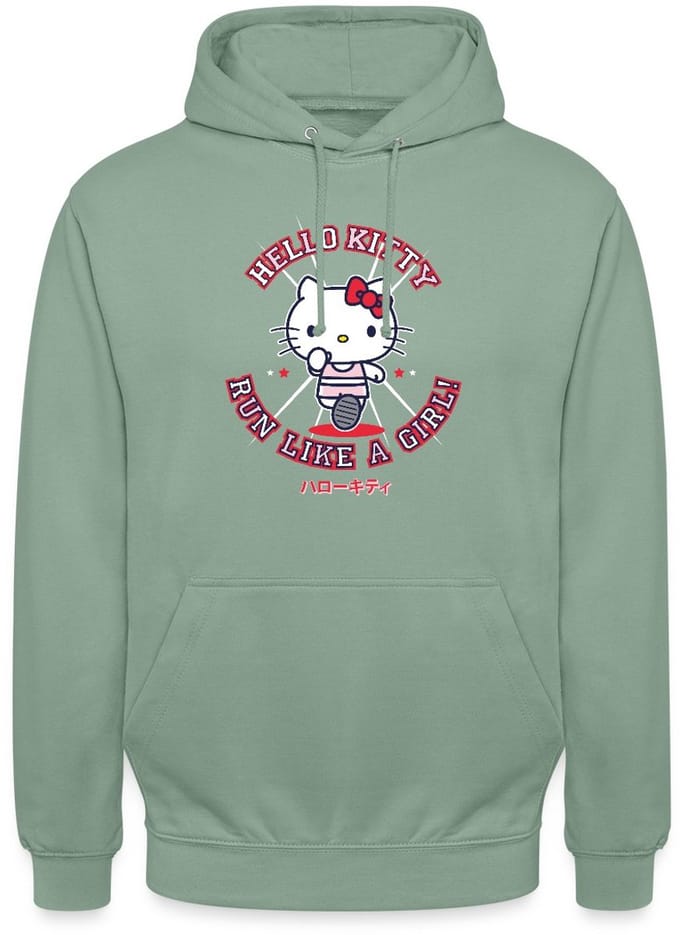 Hello Kitty Run Like A Girl Hoodie Unisex
