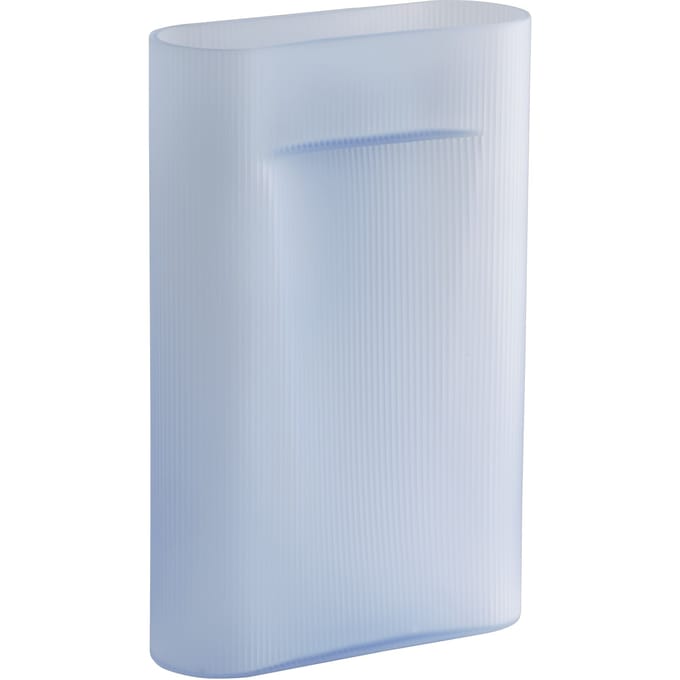 Muuto Glazen vaas - light blue frosted - H 48,5 cm
