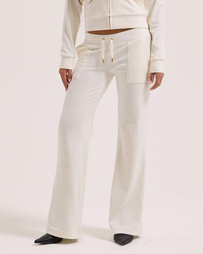 Juicy Couture Del Ray Pocketed Pant Gold WIT - Maat M