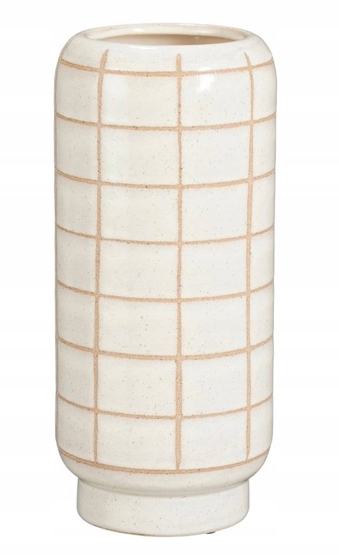 Edelman - Decoratieve Fles - Keramische Vaasje - 32,5 cm - Ecru