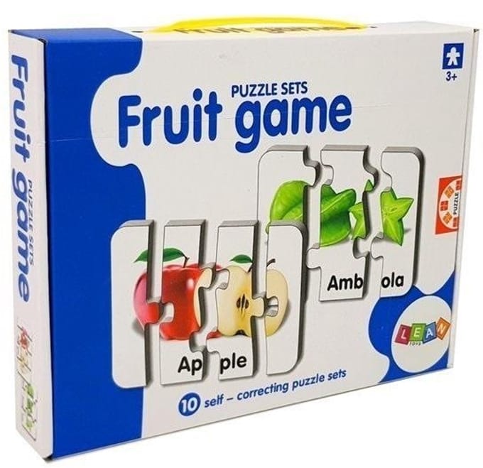 Educatieve fruitpuzzels, 10-delig