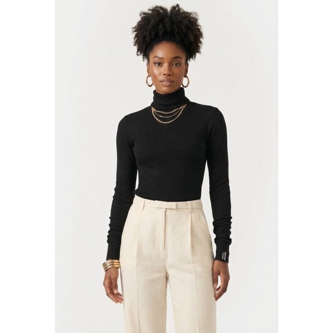 RAIZZED Jill T-shirt Deep Black Maat: L | Gebreide Truien Outlet | Dames | Zwart