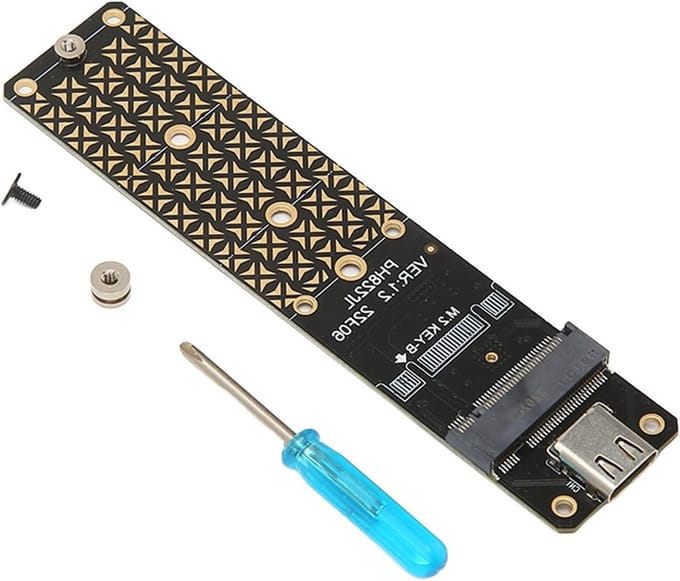 M.2 naar USB Adapter - NGFF SSD Behuizing - Snelle Data Transfer - 10 Gbps Overdrachtssnelheid - 2230-2280 Formaat