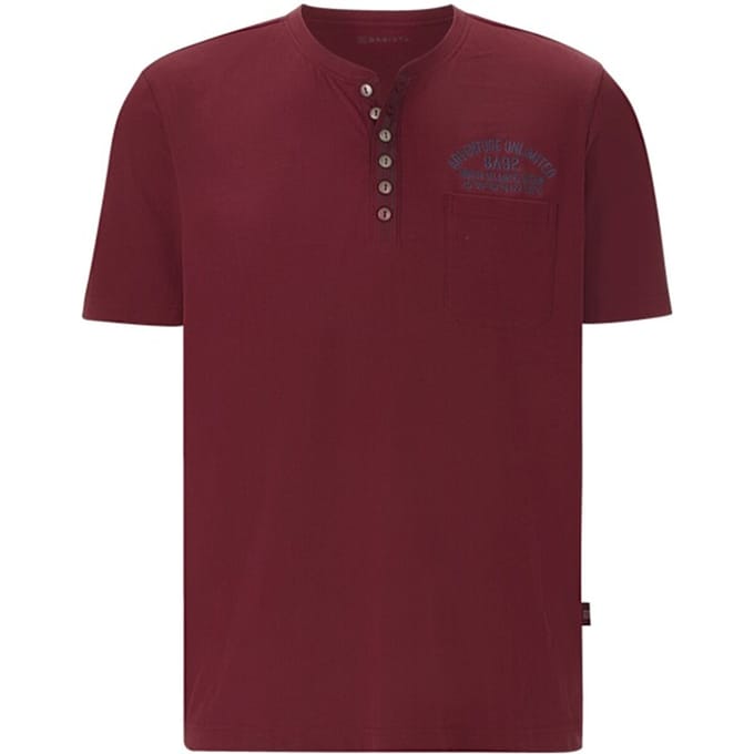 Babista herren T-Shirt - 52/54 - donkerrood - Plus Size