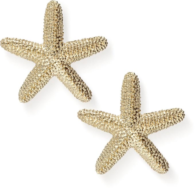 Notre-V Earring Sea Star Sieraden Dames - Goudkleurig - Maat ONESIZE