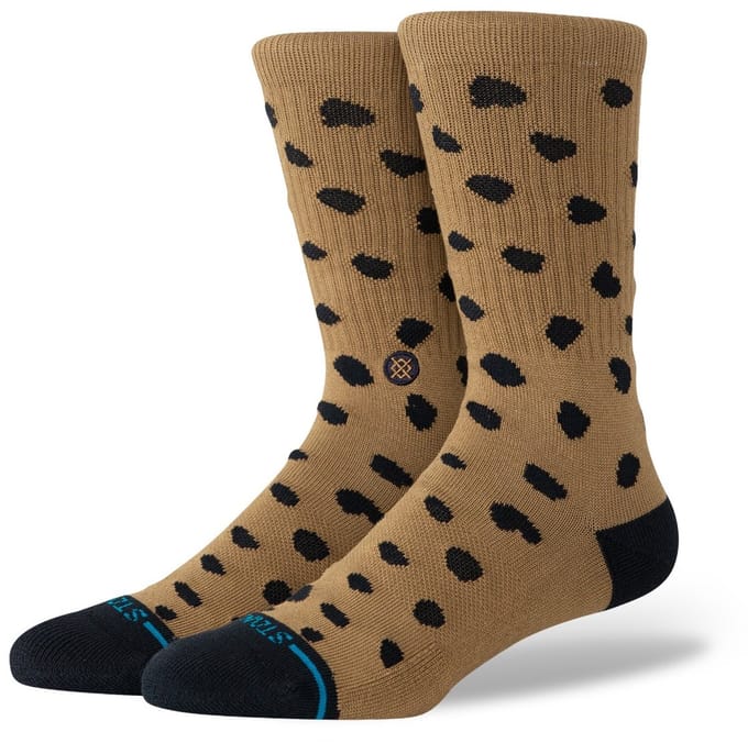Stance dames casual sokken leopard crew bruin