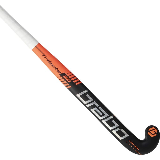 Brabo Tribute 30 LB Black/Orange Senior Hockeystick