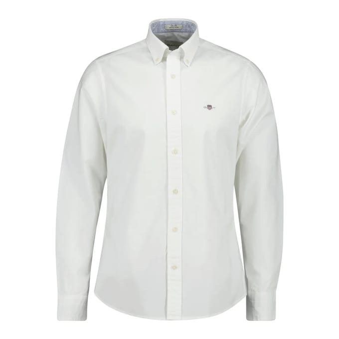 Gant 3230115 Overhemd Met Lange Mouwen Wit S Man