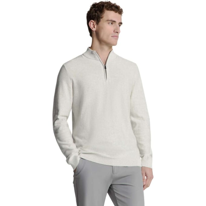 No Excess Pullover Half Zip Melange Kit Size: XXL | Sweaters Outlet | Heren | Wit