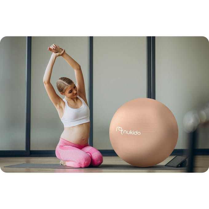 Zwangerschaps- en aerobicsbal 65 cm NS-951 beige