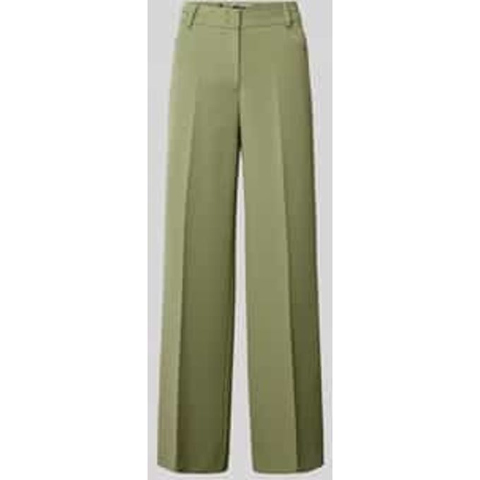 Stoffen broek met bandplooien