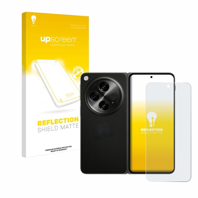 upscreen - Screenprotector voor OnePlus Open - Folie Beschermfolie anti glare matte