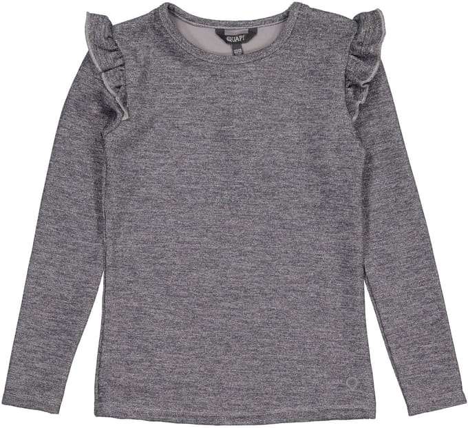 Quapi - Meisjes longsleeve Harlotte - Silver - Maat 92