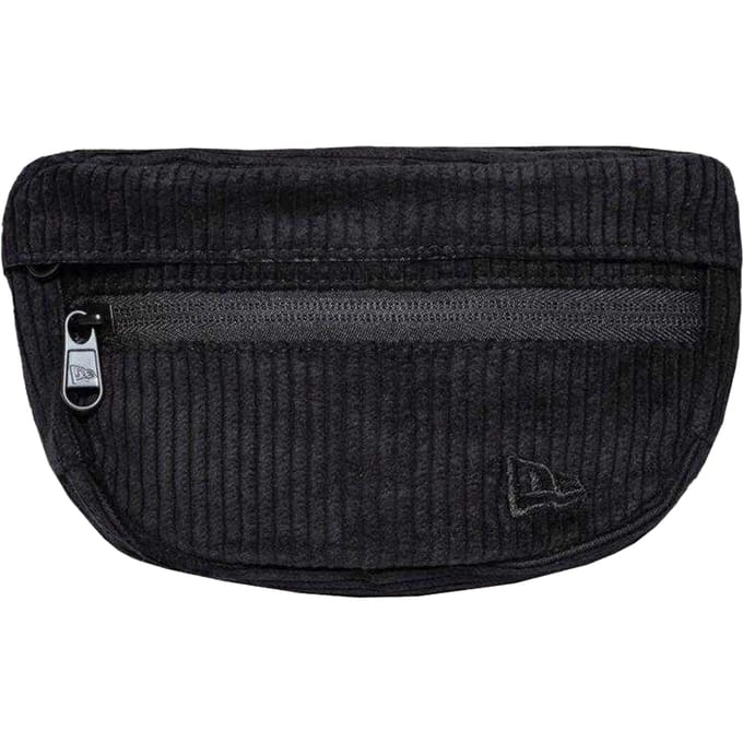 New Era Kleine corduroy heuptas (Zwart)