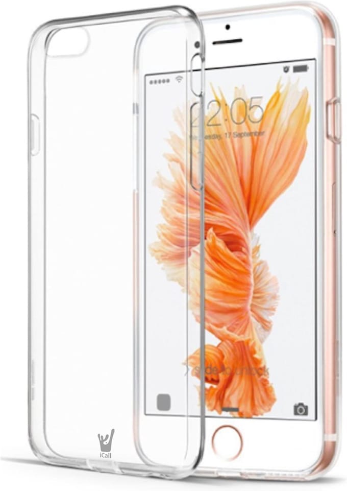 Hoesje geschikt voor iPhone 7 - Transparant Back Cover Siliconen Case Hoes