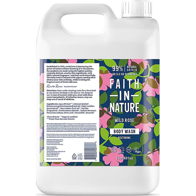 Faith in Nature Wild Rose Douchegel - 5L