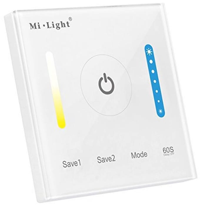 P2 Smart Panel-Controller voor LED-strips - Touch-schakelaar - Dimmerbesturing met Helderheid en Kleurtemperatuur