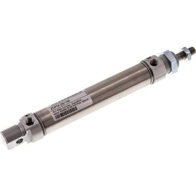 ISO 6432 Ronde Dubbelwerkende Cilinder 25-100mm - Magnetisch - Demping