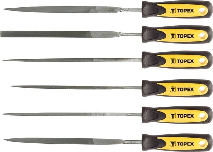 Naaldvijlen set - 140 x 3mm - 6 stuks