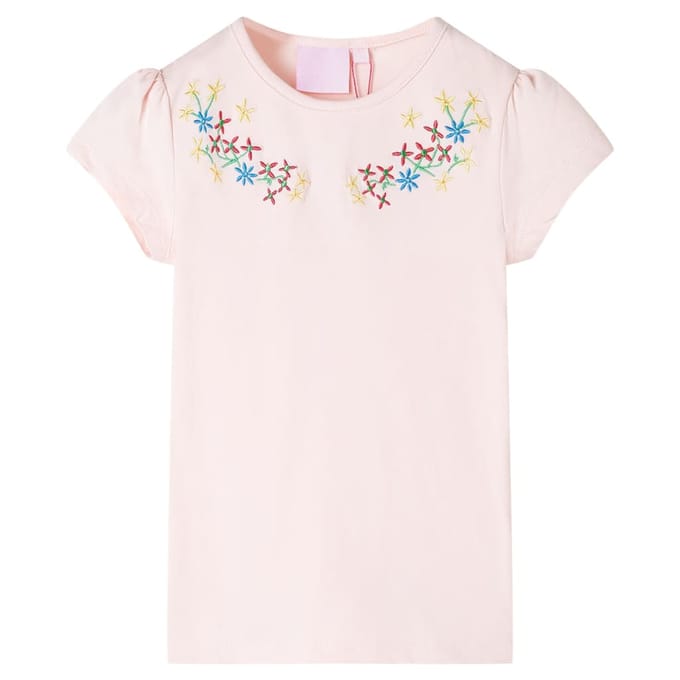 vidaXL Kindershirt 116 zachtroze