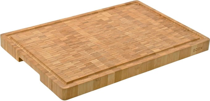 Eden Snijplank van Bamboehout met Rubberen Voetjes, 45 cm bij 30 cm, EQP012