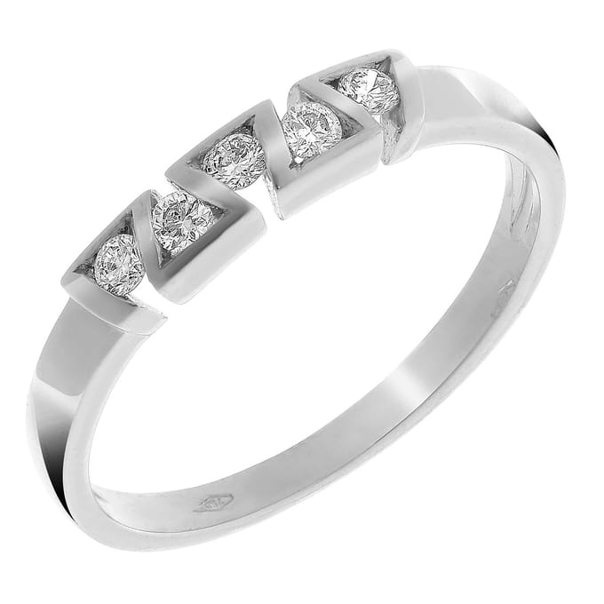 Orphelia RD-33214/1/55 - Ring - Witgoud 18 Karaat - Diamant 0.20 ct