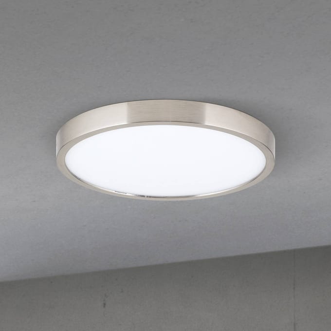 ORION LED plafondlamp Disc, nikkelkleurig gesatineerd, Ø 24 cm, CCT